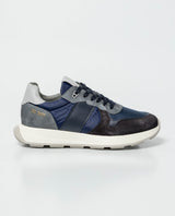 Men´s Leather-Textile Sneakers - Blue 63_062G004_AZU194028_8