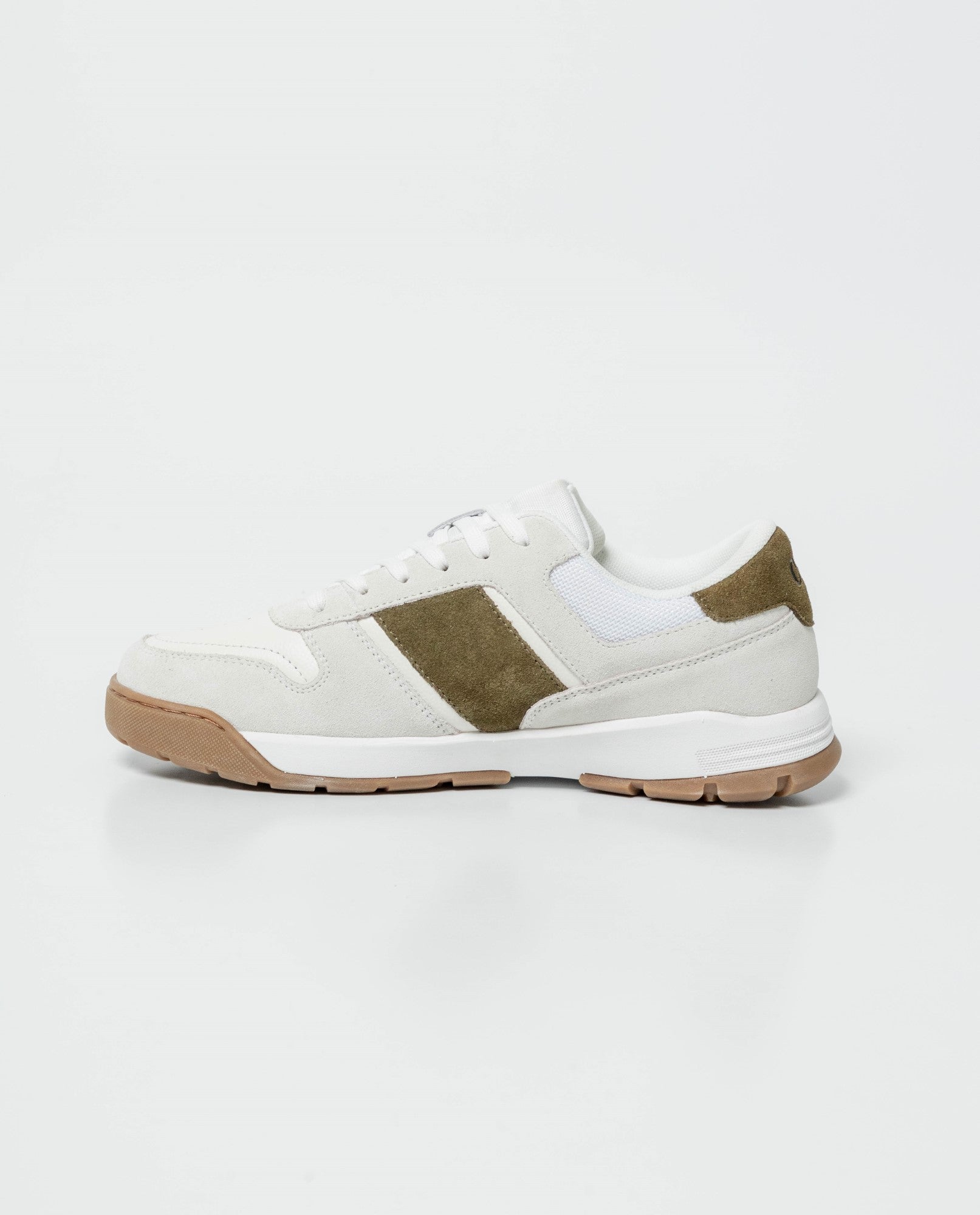 Men's Runner Style Sneakers with Bicolor Sole in Water-Repellent Suede 062G007 - 3