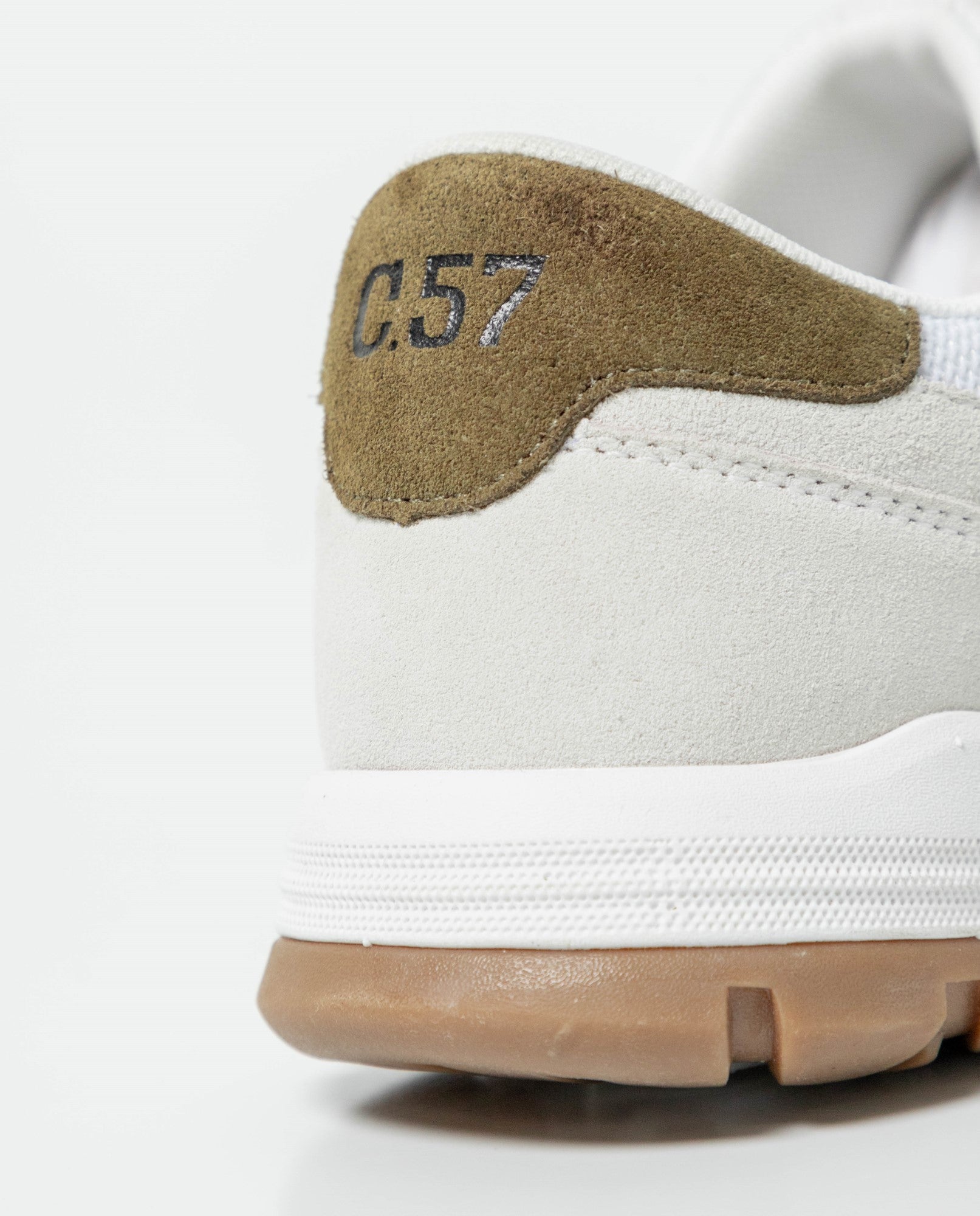 Men's Runner Style Sneakers with Bicolor Sole in Water-Repellent Suede 062G007 - 5
