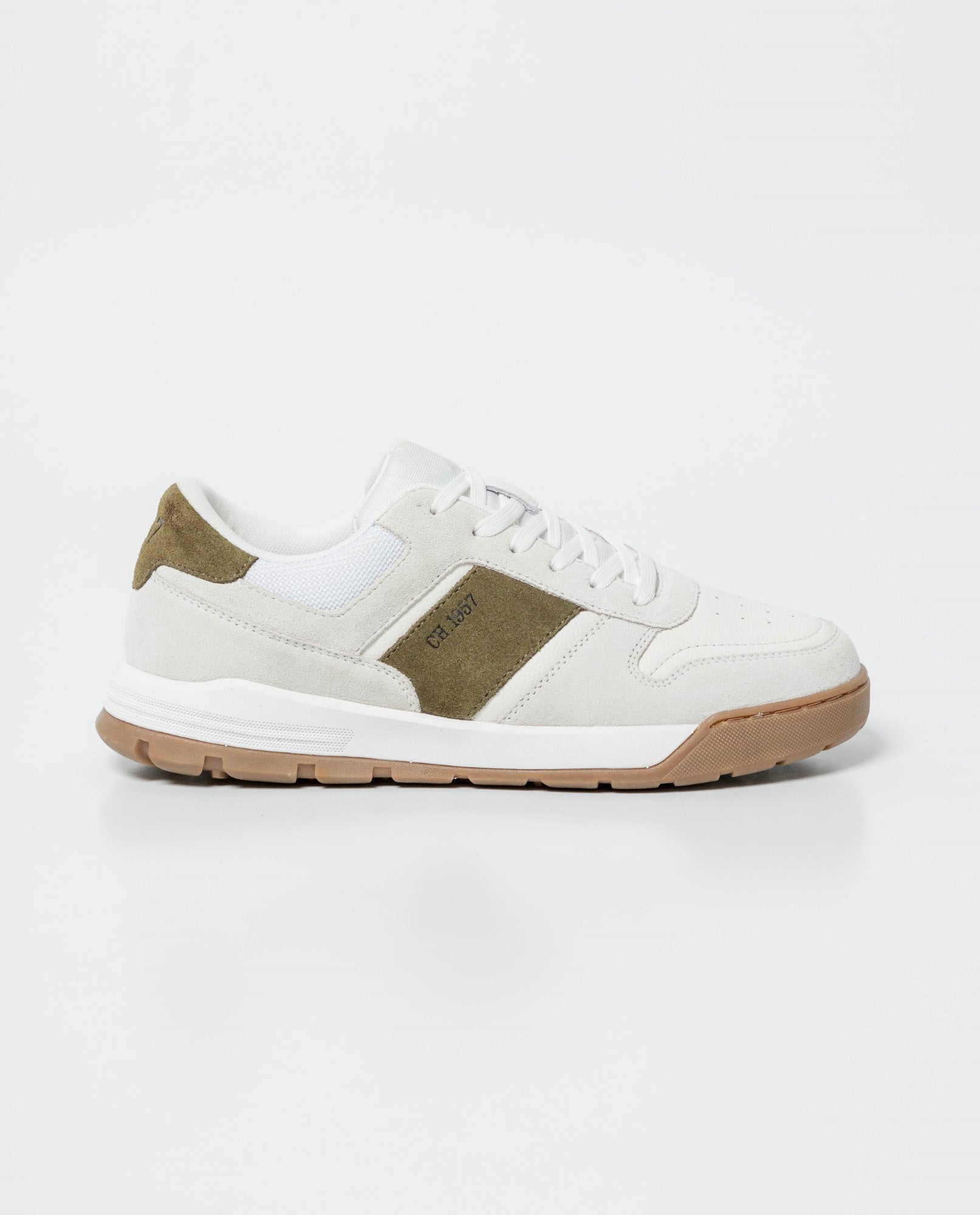 Men's Runner Style Sneakers with Bicolor Sole in Water-Repellent Suede 062G007 - 7