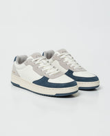 Men's Low-Top Basketball Style Sneakers with Contrast Textures 062G008 - 2