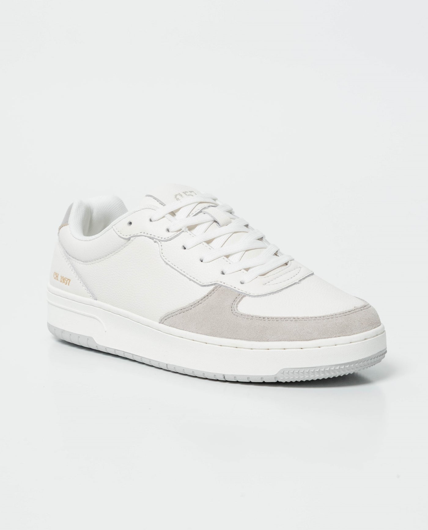 Men's Low-Top Basketball Style Sneakers with Monochromatic Tonal Design 63_062G009_BLA110601_0