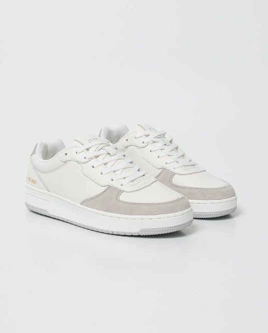 Men's Low-Top Basketball Style Sneakers with Monochromatic Tonal Design 062G009 - 1