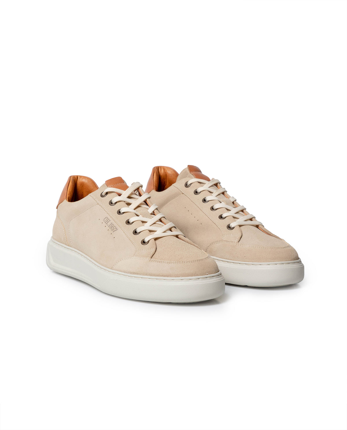 Men´s Suede Sneakers - Khaki 63_062H023_CAQ150309_0