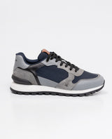 Men´s Leather-Textile Runners - Blue 63_064D400_AZU194052_4