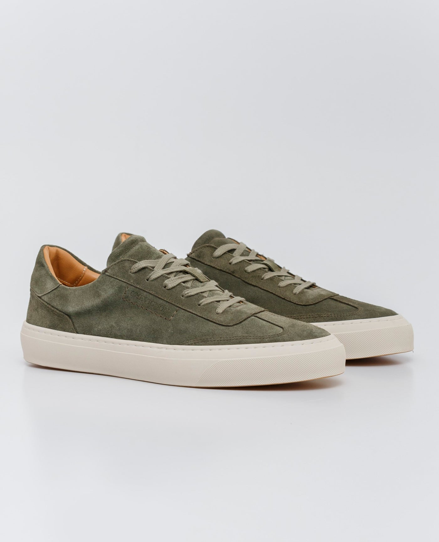 Men´s Suede Leather Sneakers - Green 63_064E207_VER130532_3