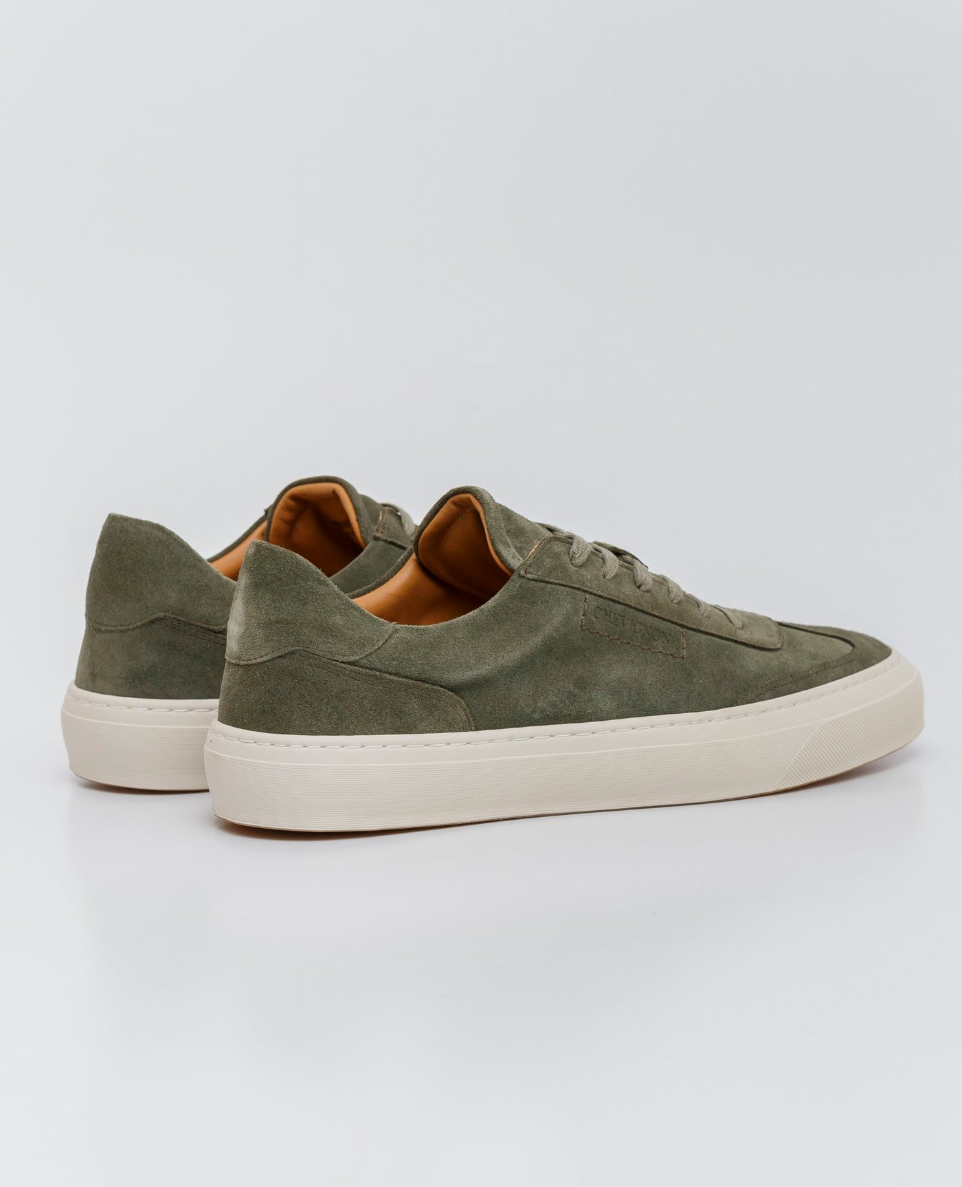 Men´s Suede Leather Sneakers - Green 63_064E207_VER130532_4