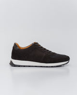 Men´s Leather Running Sneakers - Black 63_064E210_NEG193909_0