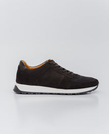 Men´s Leather Running Sneakers - Black 63_064E210_NEG193909_0