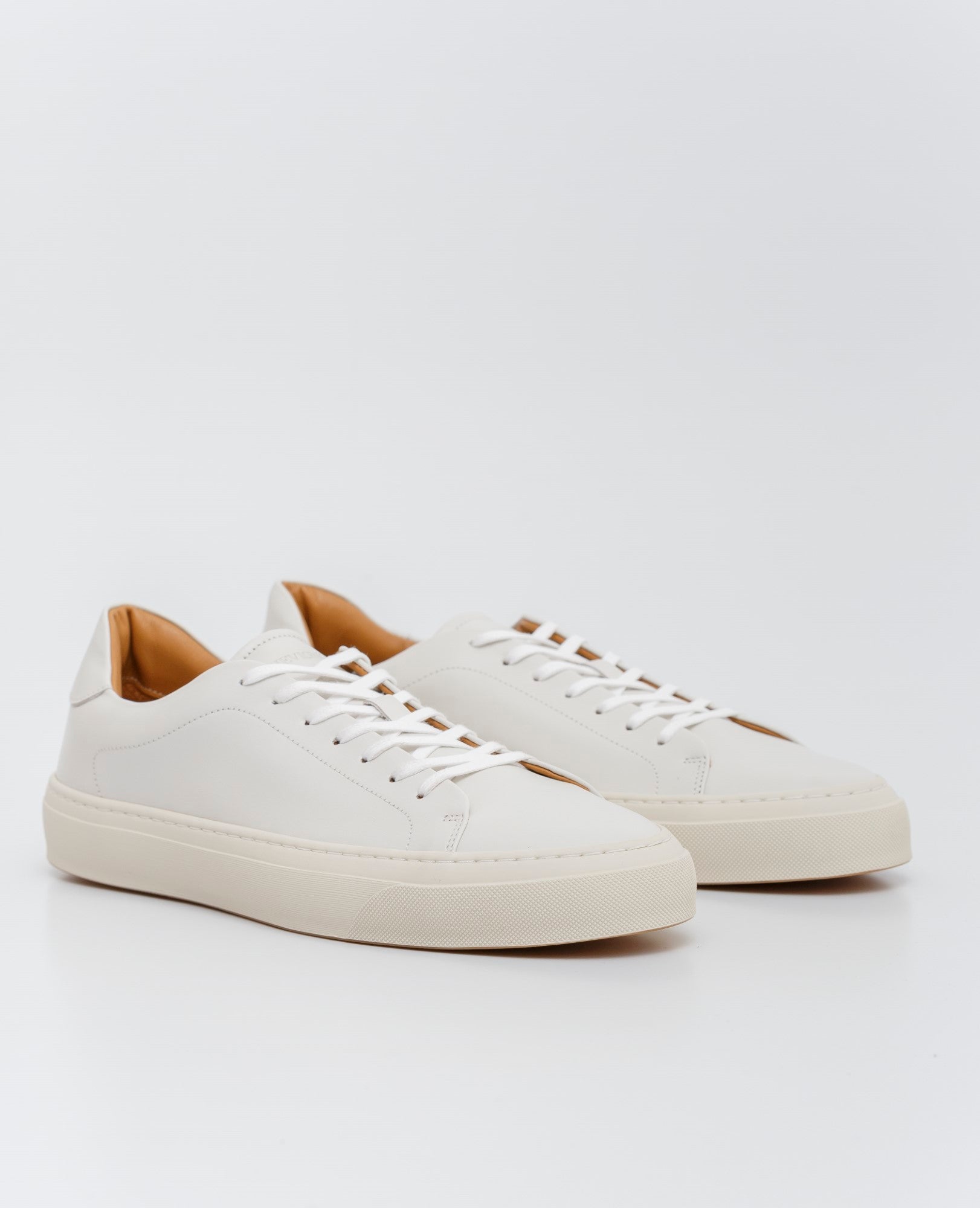 Men´s Aniline Leather Sneakers - White 63_064E211_BLA110601_3