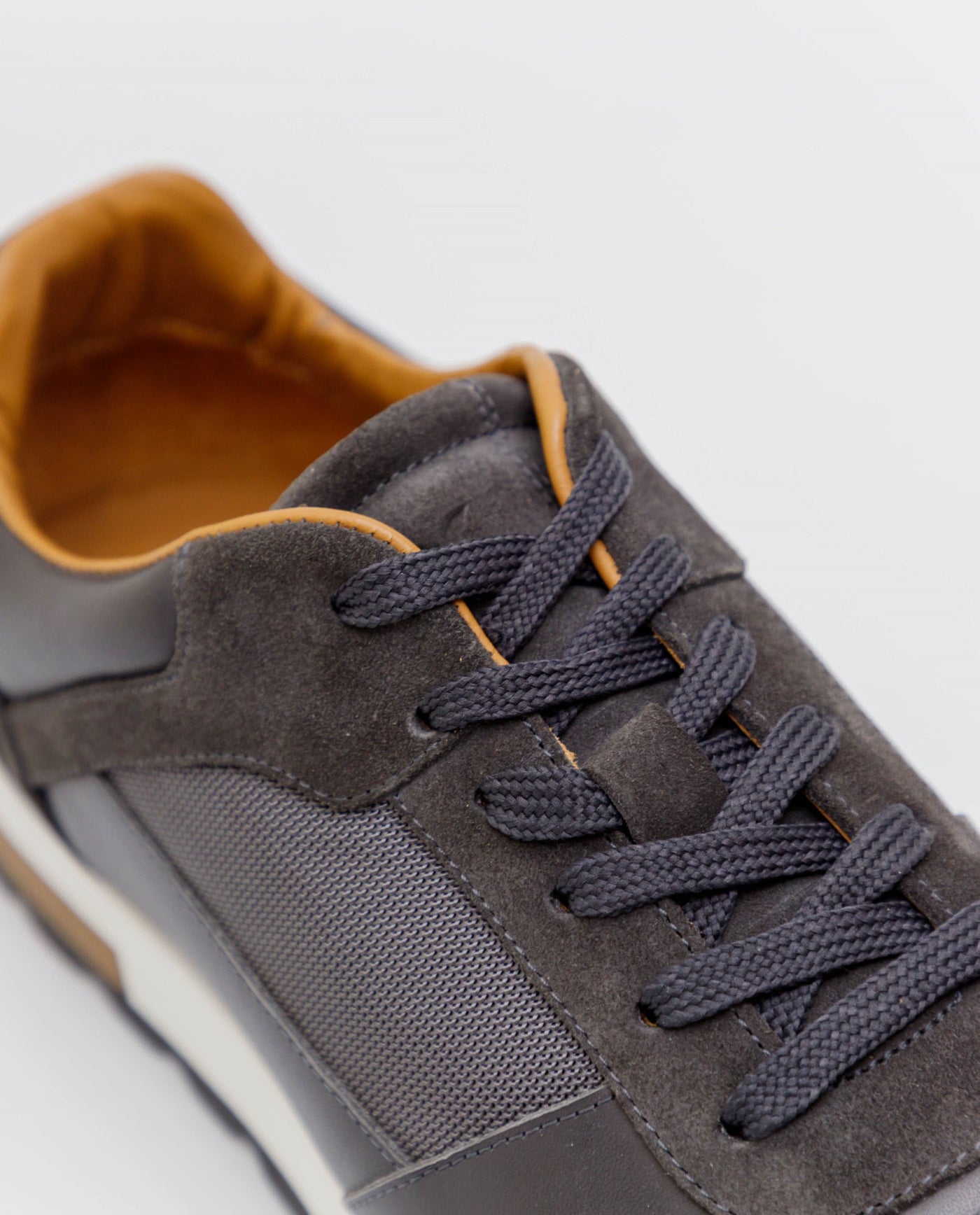 Men´s Leather Sneakers - Gray 63_064E301_GRI154101_3