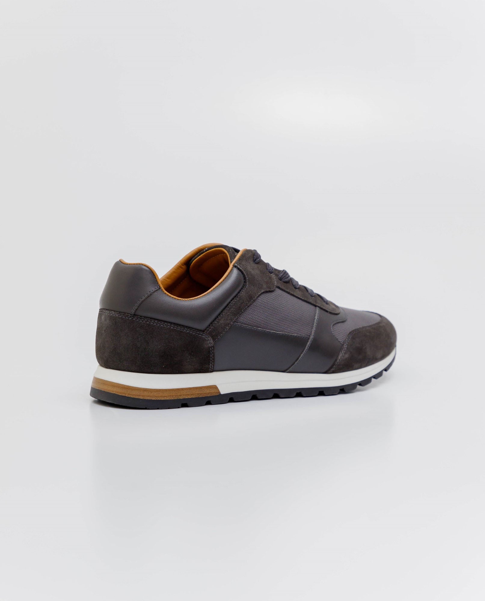 Men´s Leather Sneakers - Gray 63_064E301_GRI154101_5