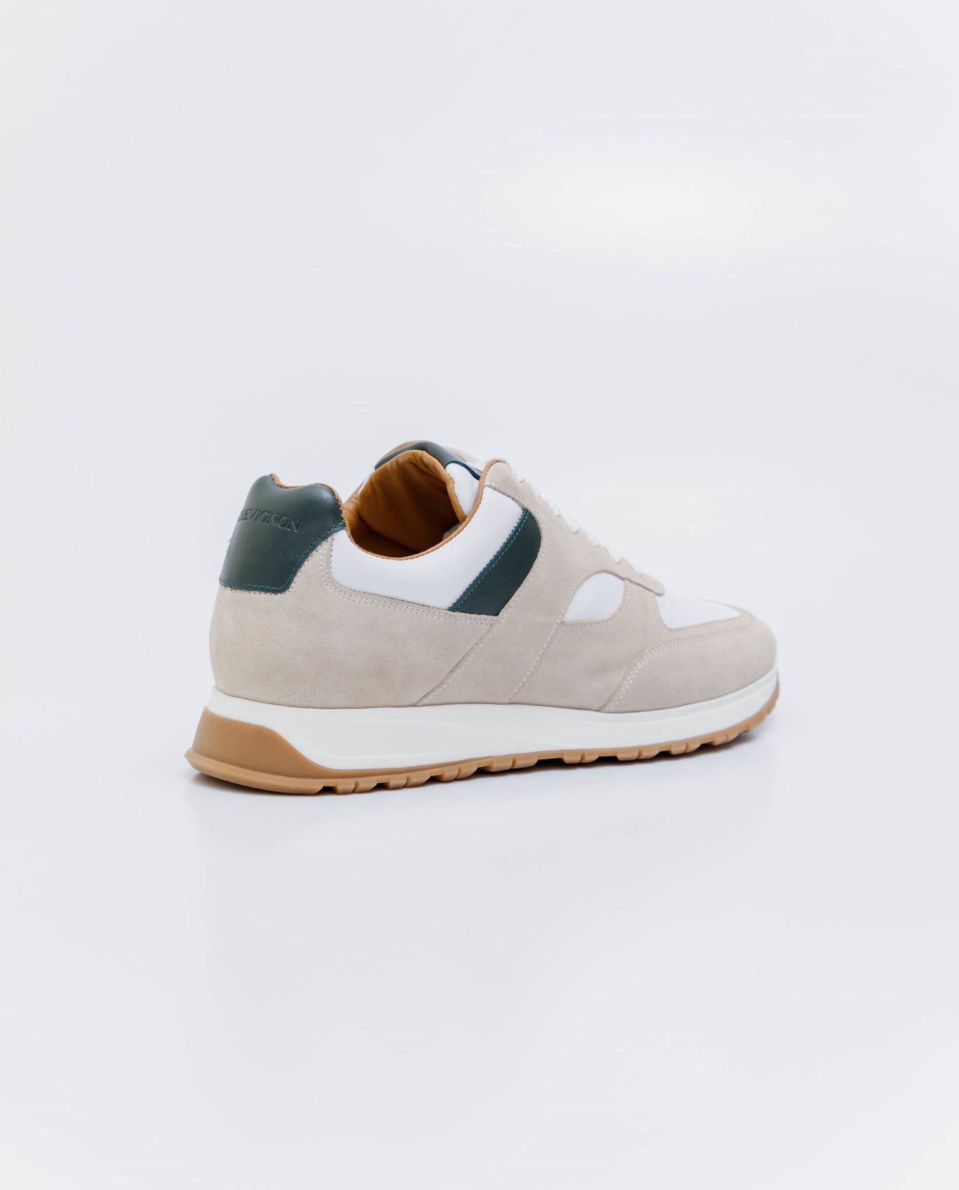 Men´s Leather Sneakers - Khaki 63_064E302_CAQ150309_5