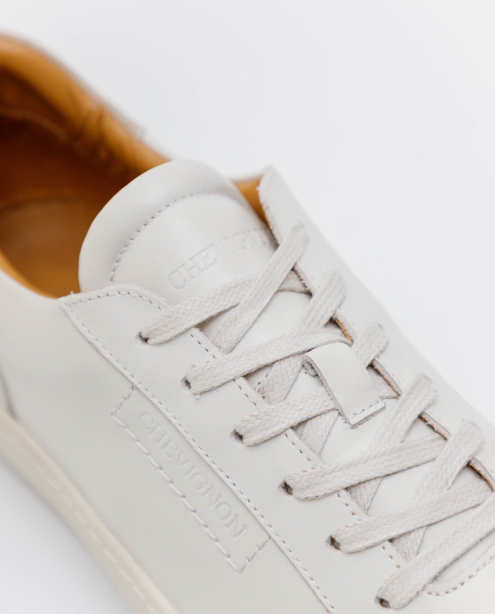 Men´s Leather Sneakers - White 63_064E303_BLA110601_3