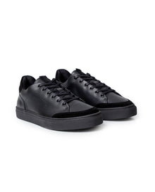 Mens Cowhide Leather Smart Sneakers - Special Collection - Black 63_064H252_NEG194007_3