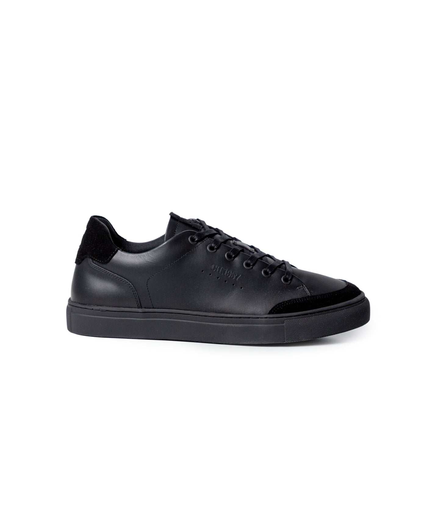 Mens Cowhide Leather Smart Sneakers - Special Collection - Black 63_064H252_NEG194007_4