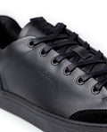 Mens Cowhide Leather Smart Sneakers - Special Collection - Black 63_064H252_NEG194007_5