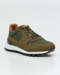 Tenis Tipo Runner en Textil y Cuero para Hombre - Green 63_069F000_VER180538_4