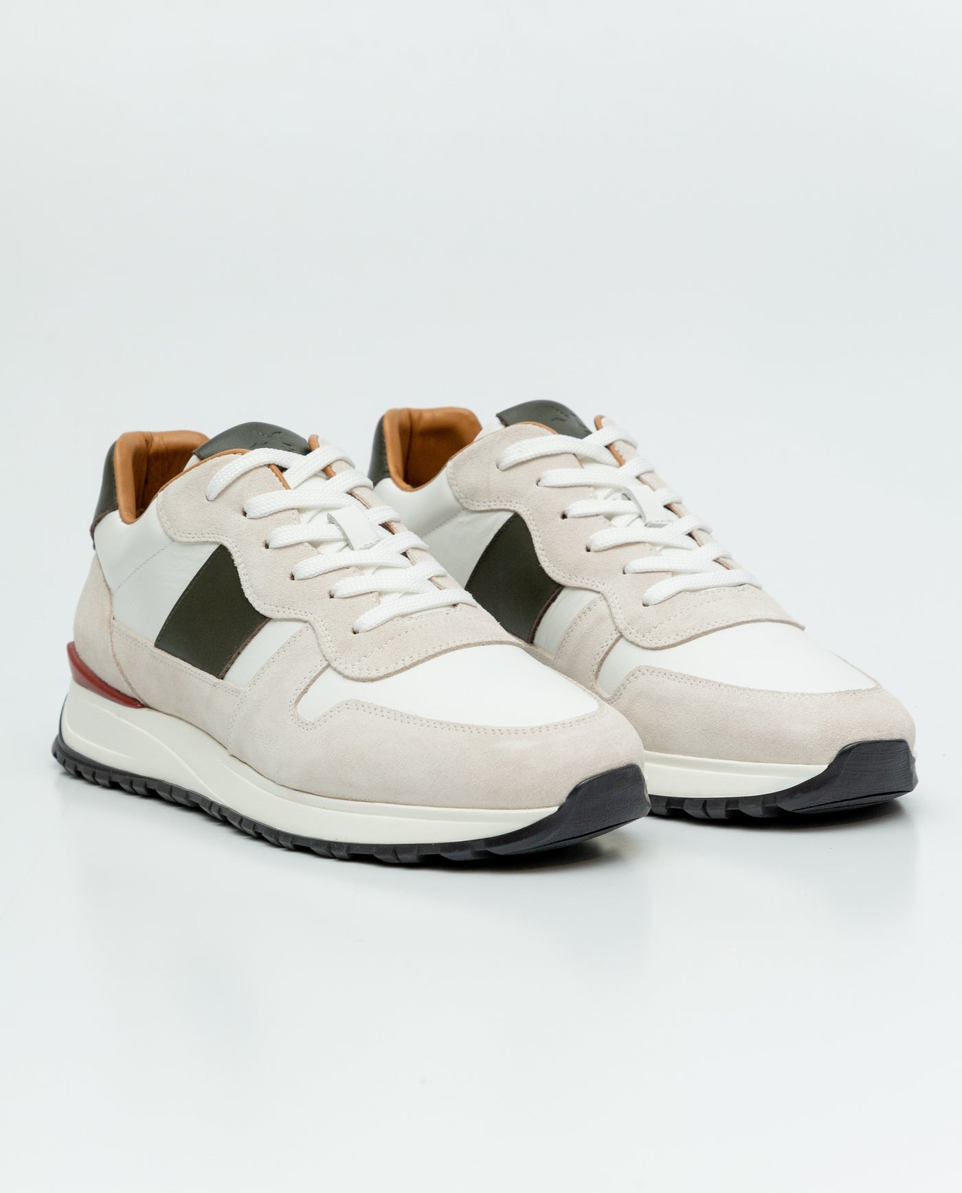 Men´s Suede Leather Runners - White 63_069F001_BLA110601_0
