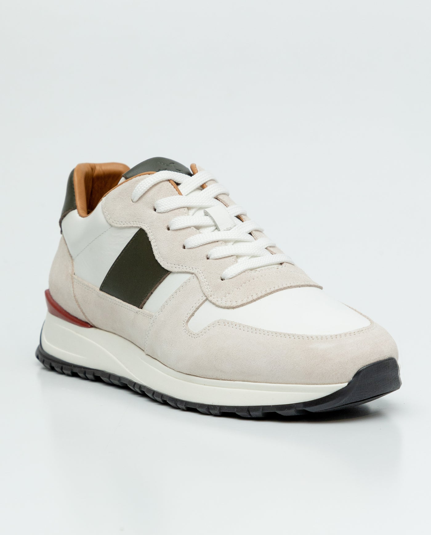 Men´s Suede Leather Runners - White 63_069F001_BLA110601_4