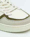 Leather Basketball-Style Sneakers for Men - White 069F008 - 5