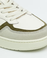 Leather Basketball-Style Sneakers for Men - White 069F008 - 5