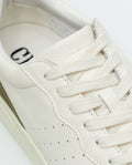 Leather Basketball-Style Sneakers for Men - White 069F008 - 6