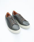 Men's Casual Leather Sneakers - Green 069F013 - 1