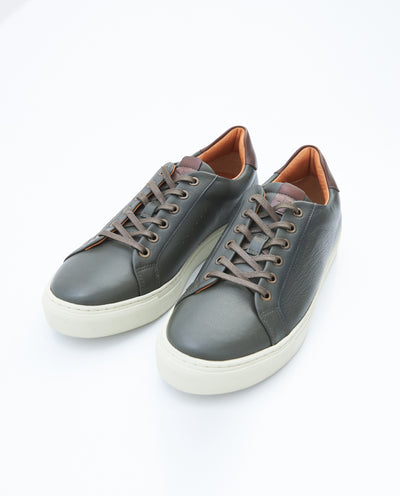 Men's Casual Leather Sneakers - Green