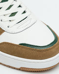 Leather Basketball-Style Sneakers for Men - White 069F016 - 5