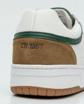 Leather Basketball-Style Sneakers for Men - White 069F016 - 7