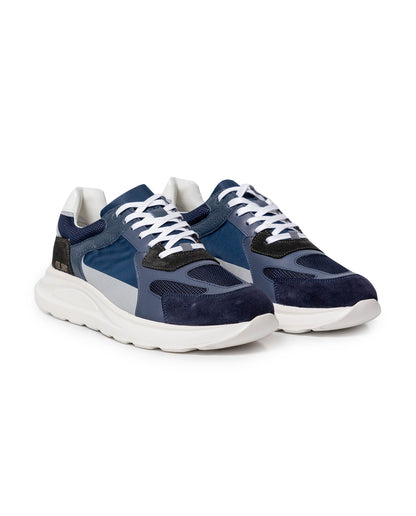 Men's Runner Style Sneakers - Blue - 1