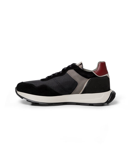 Men's Runner Style Sneakers - Black - 6