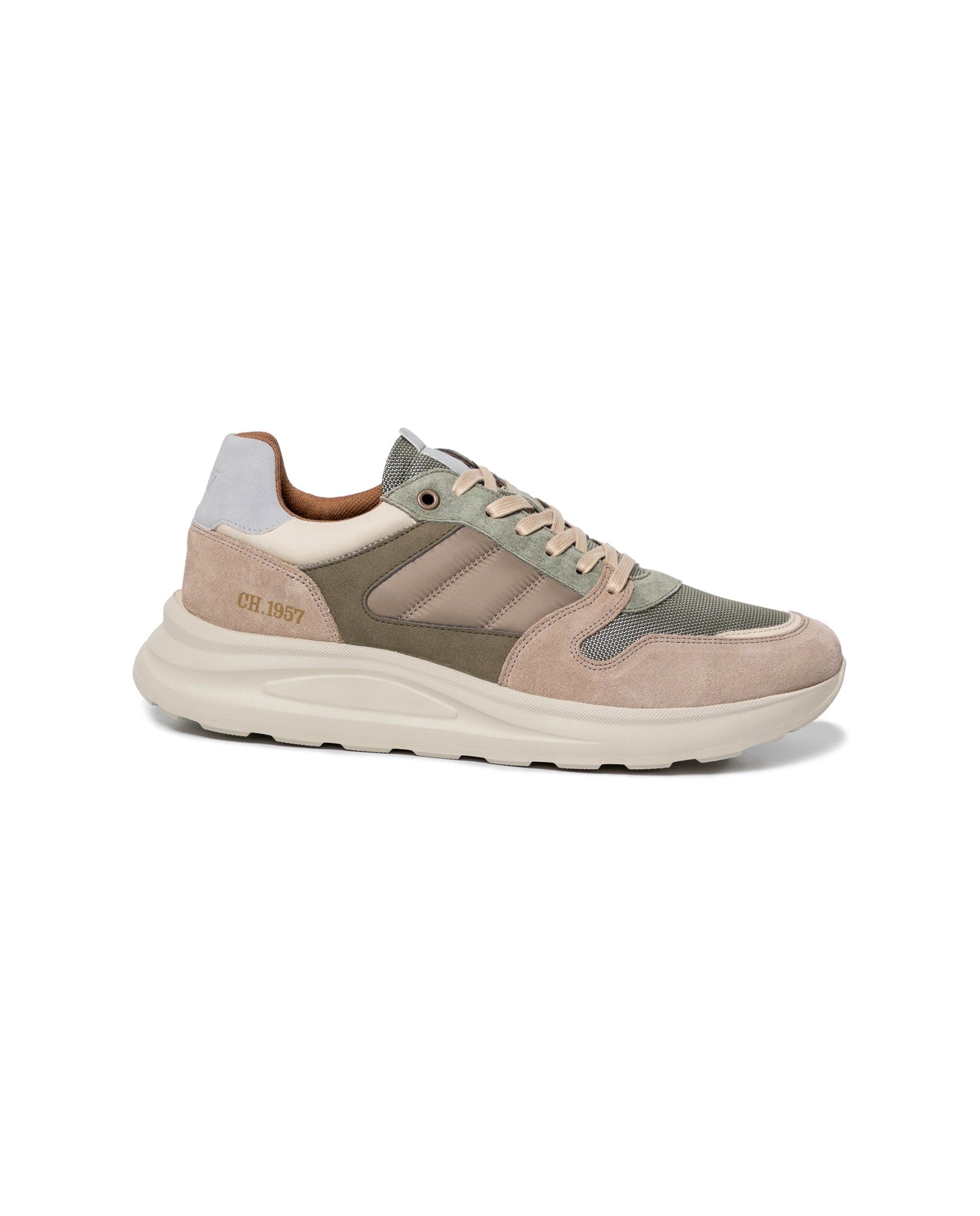 Men's Runner Style Sneakers - Green - 4