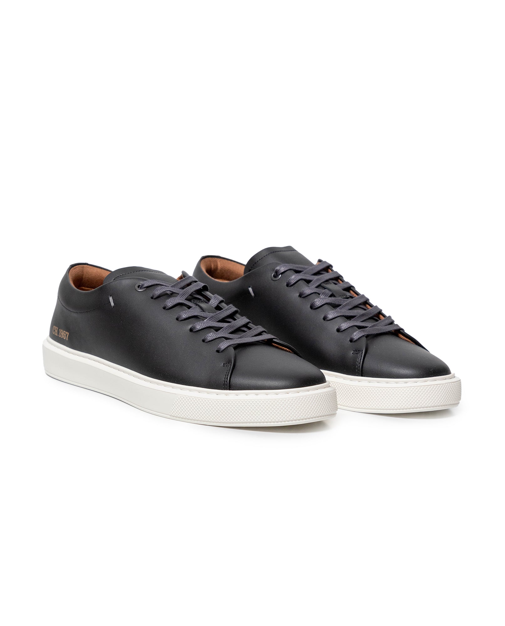 Men's Smooth Aniline Leather Sneakers 069G013 - 1