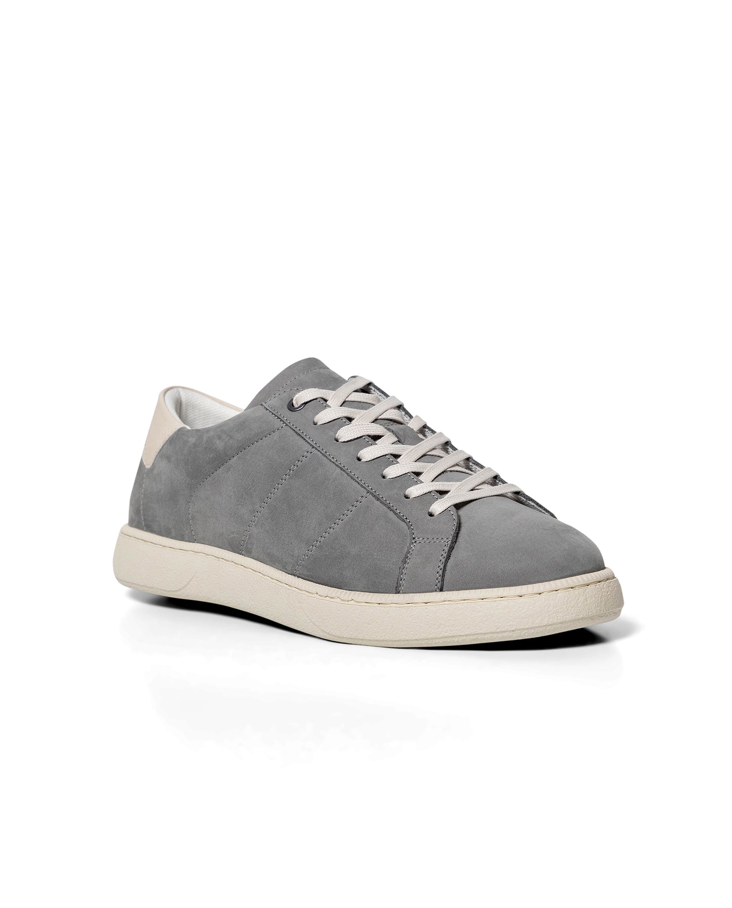 Men's Low Profile Leather Sneakers - Gray - 2