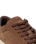 Men's Gold Accent Nubuck Sneakers - 7