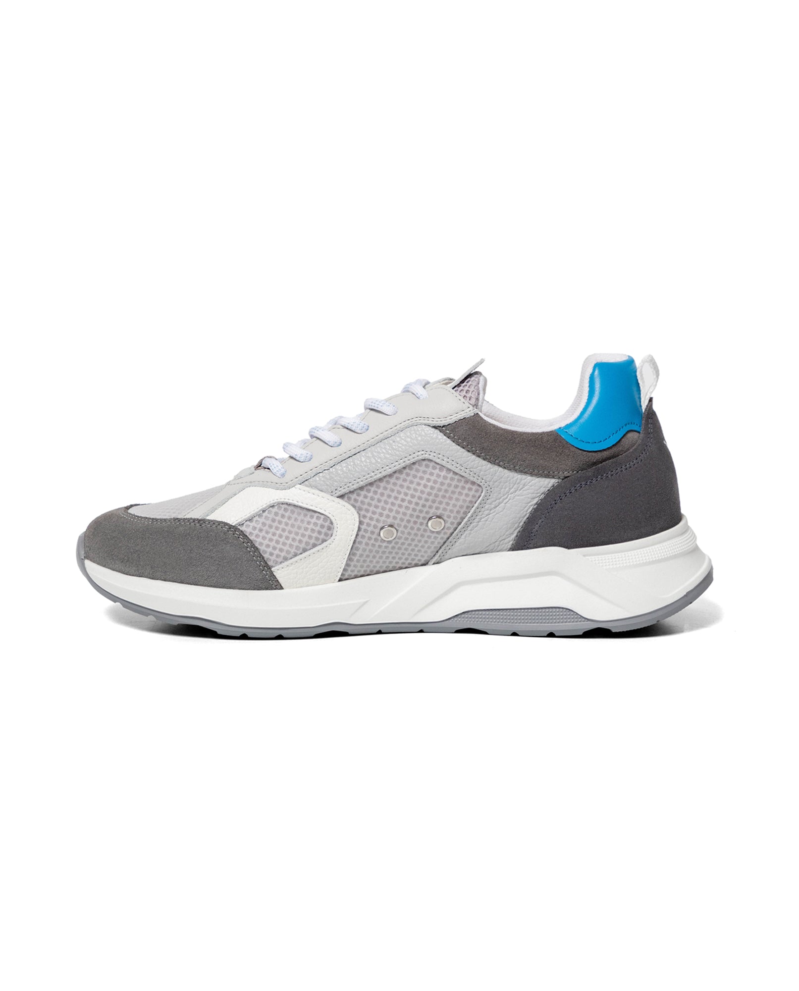 Men´s Suede Leather Runners - Gray 63_069G441_GRI154101_5