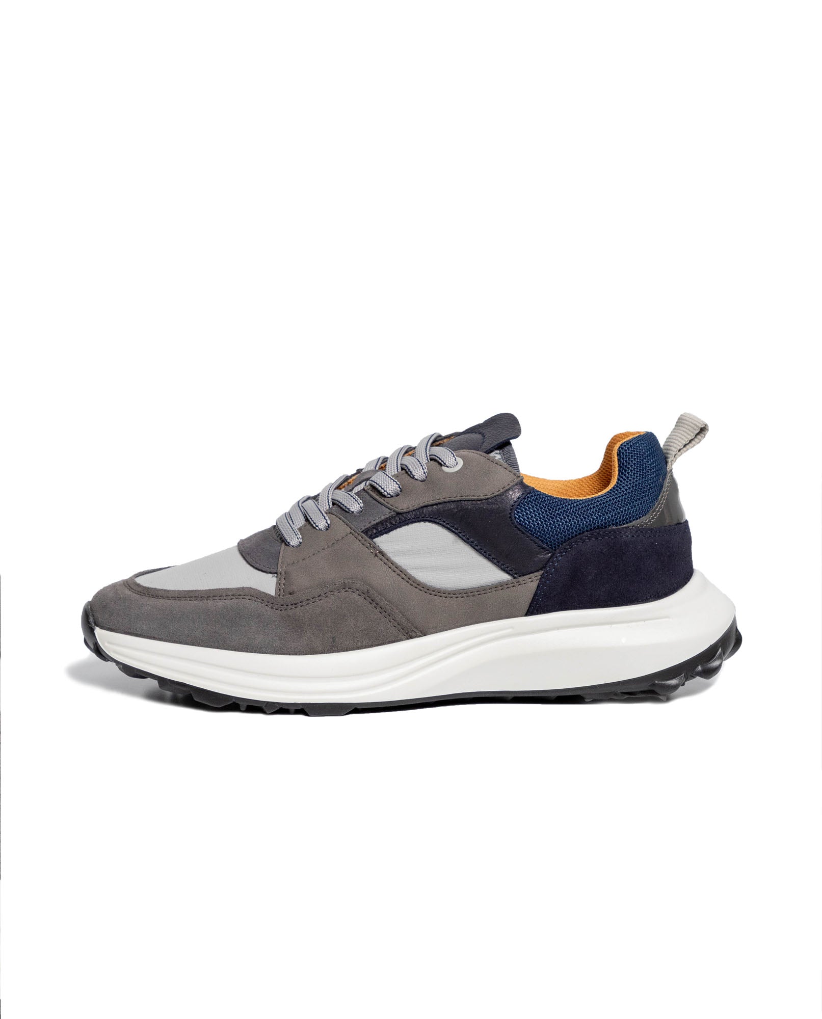 Men´s Suede Leather Runners - Gray 63_069G443_GRI154101_7