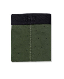 Mens Boxer Soft Cotton Blend Tone on Tone Micro Graphics Chevignon - Green 63_091H000_VER190511_0