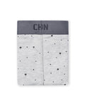 Mens Boxer Soft Cotton Blend Contrast Micro Prints Chevignon - Gray 63_091H003_GRI154101_0
