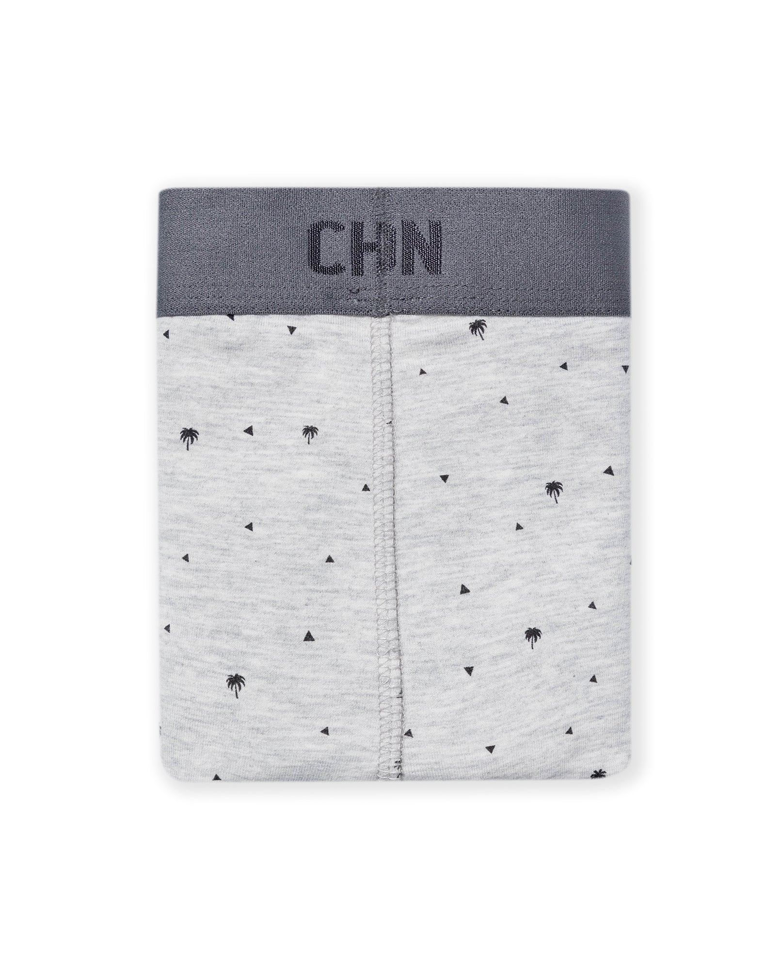 Mens Boxer Soft Cotton Blend Contrast Micro Prints Chevignon - Gray 63_091H003_GRI154101_0