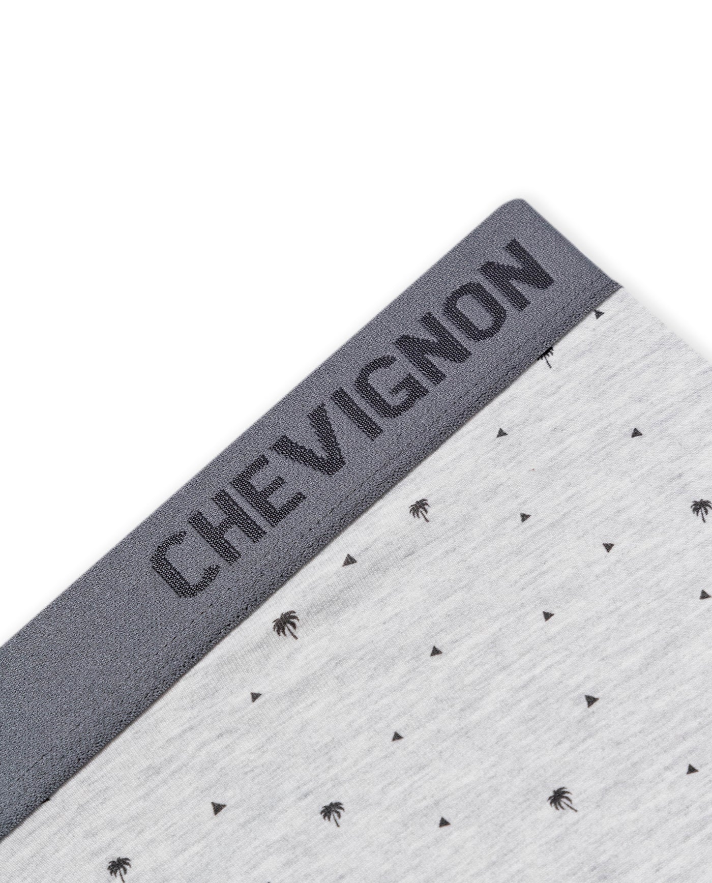Mens Boxer Soft Cotton Blend Contrast Micro Prints Chevignon - Gray 63_091H003_GRI154101_3