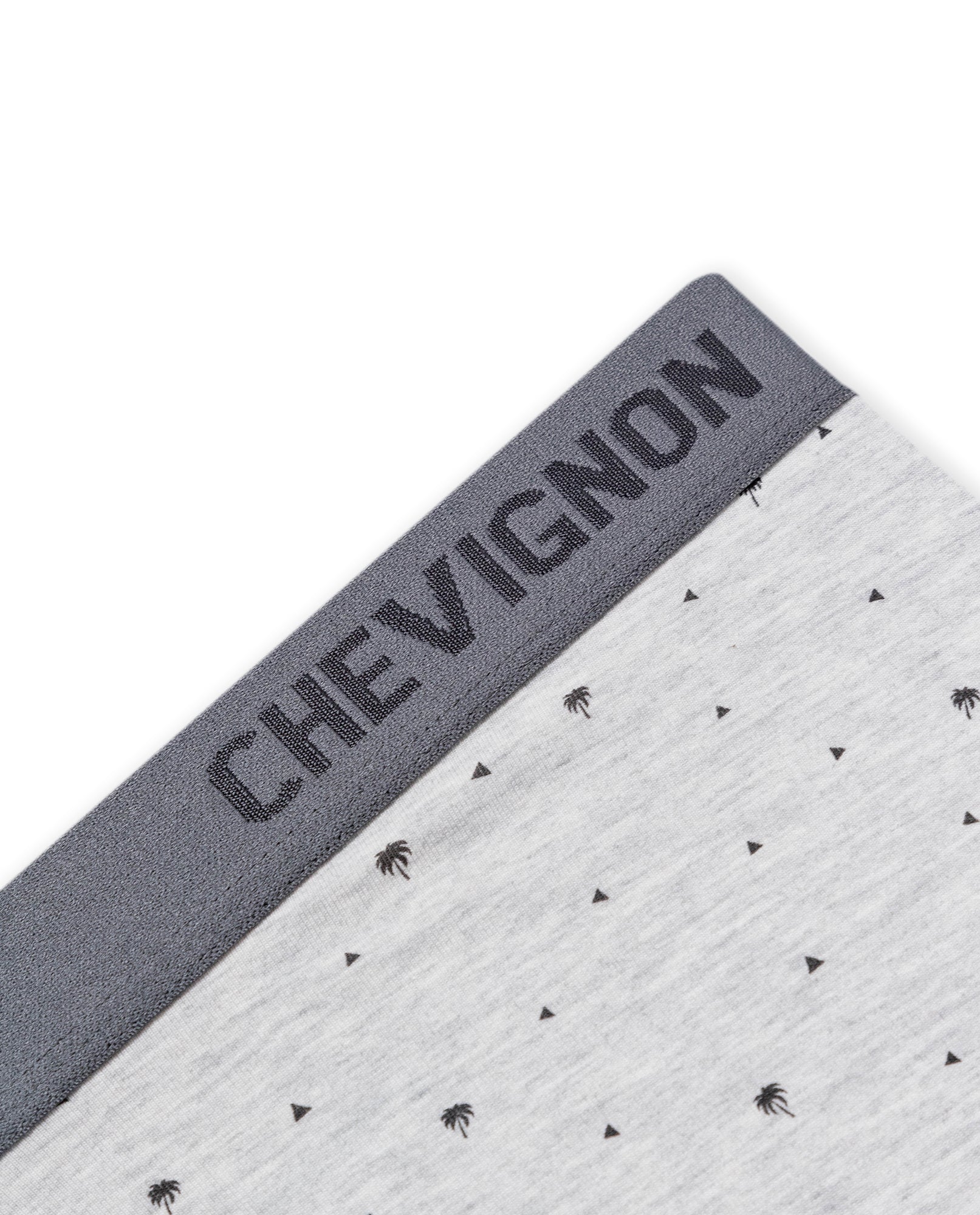 Mens Boxer Soft Cotton Blend Contrast Micro Prints Chevignon - Gray 63_091H003_GRI154101_3