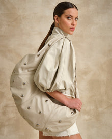 Women´s Maxi Leather Bag - Raw 63_204G504_CRU110103_0
