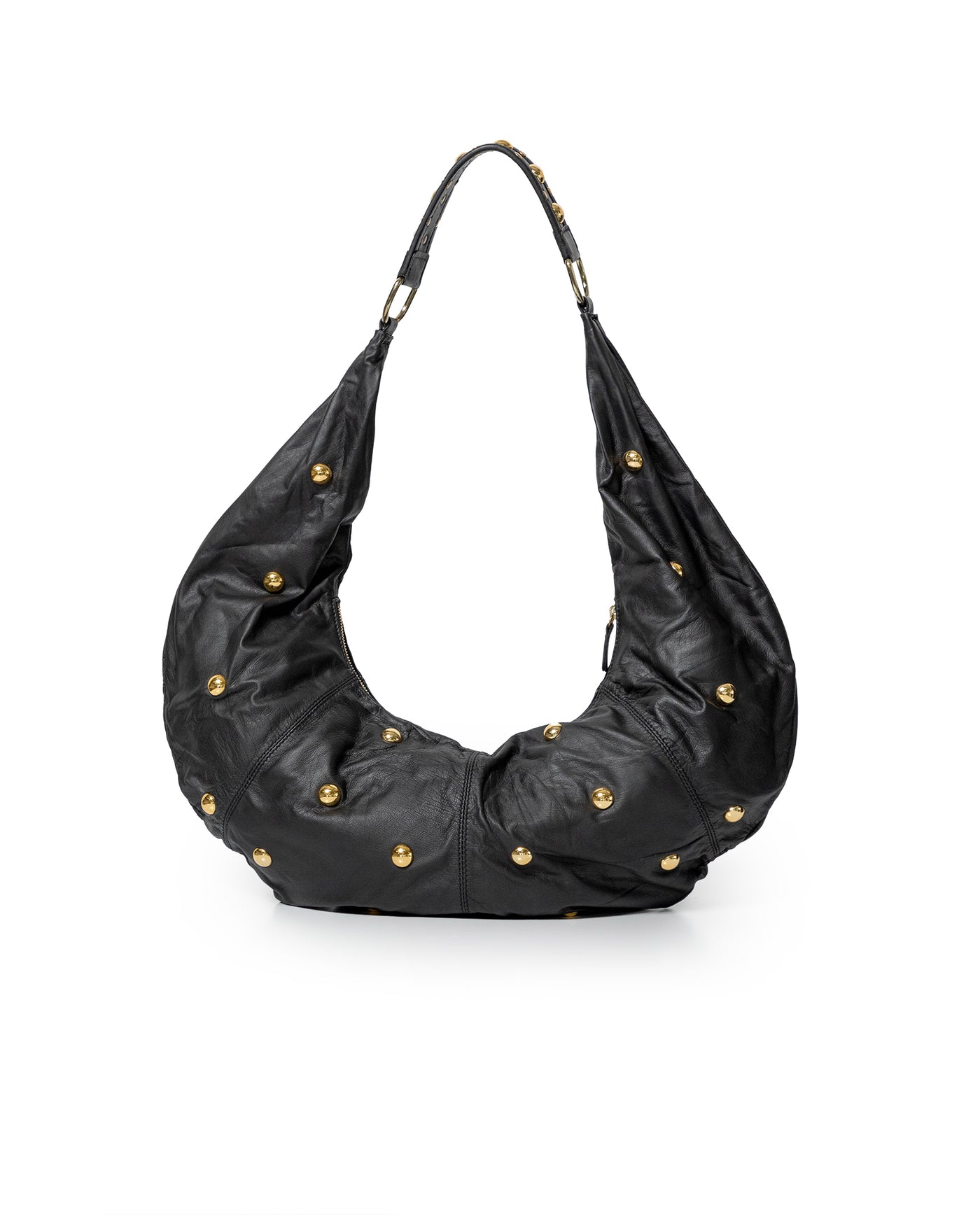 Women´s Maxi Leather Bag - Black 63_204G504_NEG194007_0