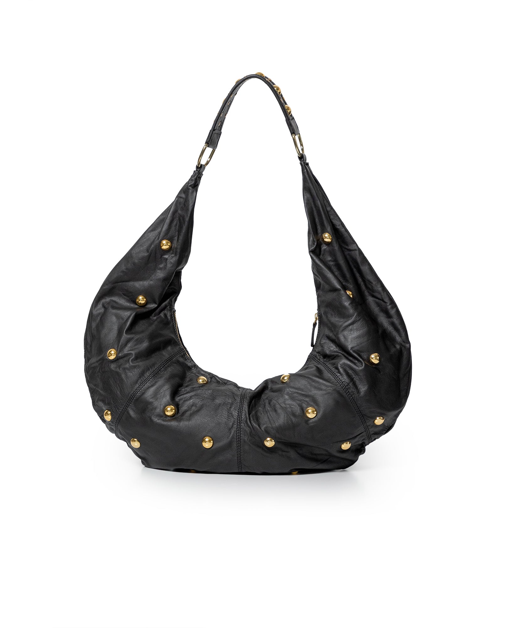 Women´s Maxi Leather Bag - Black 63_204G504_NEG194007_0