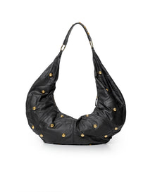 Women´s Maxi Leather Bag - Black 63_204G504_NEG194007_0