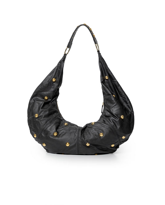 Women´s Maxi Leather Bag - Black 63_204G504_NEG194007_0