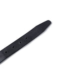 Womens Belt Slim Saddlery Cowhide Leather 100% Western Metal Plate - Black 63_211H001_NEG194007_4